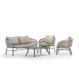Grattoni Tahiti - set mobilier de gradina si terasa, pentru 4 persoane, culoare bej