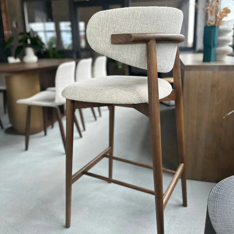 Scaun de bar Nara tapițat, înălțime 78/68 cm