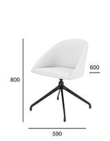 Scaun pivotant Fameg Pop AM-1901/1 – șezut tapițat