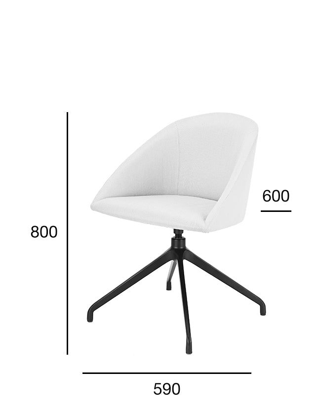 Scaun pivotant Fameg Pop AM-1901/1 – șezut tapițat