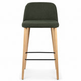 Scaun de bar Remo – spătar jos, înălțime 65/80 cm