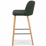 Scaun de bar Remo – spătar jos, înălțime 65/80 cm