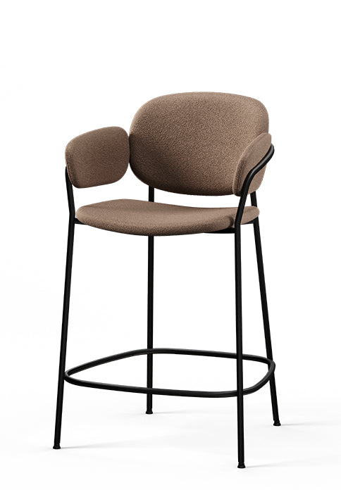 Scaun de bar Fameg Riso BSTM-2301/61 cu brațe, 63 cm