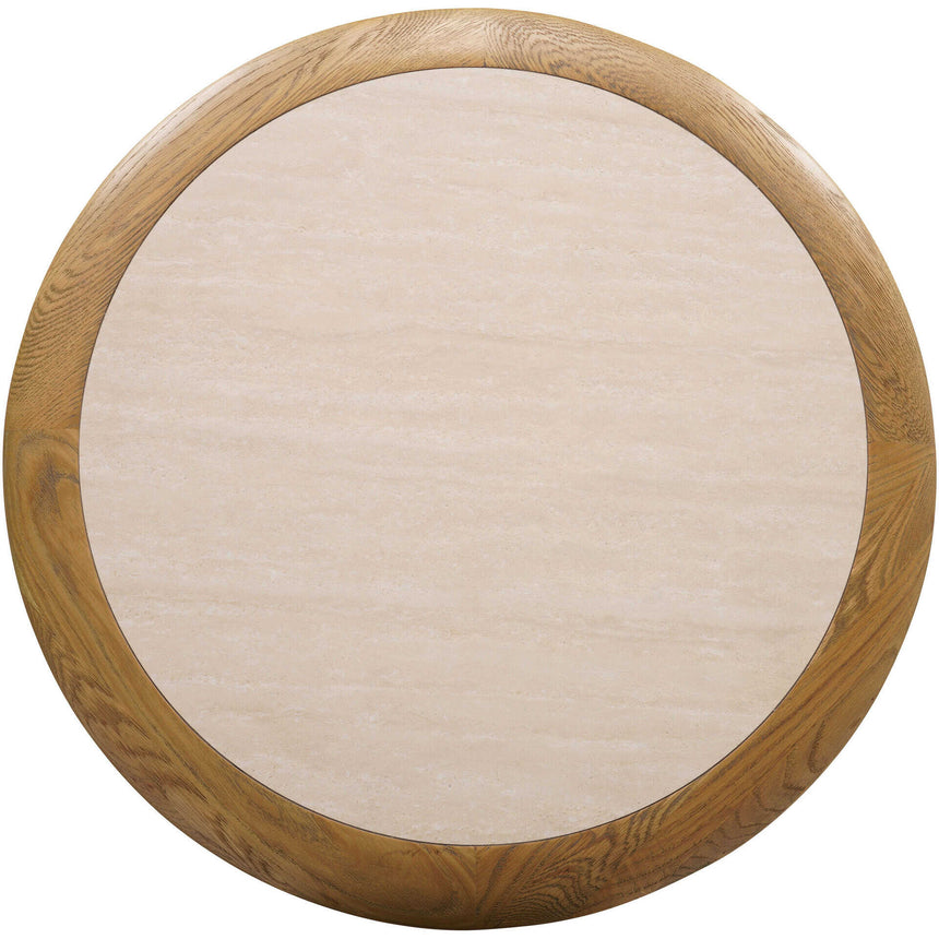 Blat de masă Romeo stejar – marmură ceramică crem