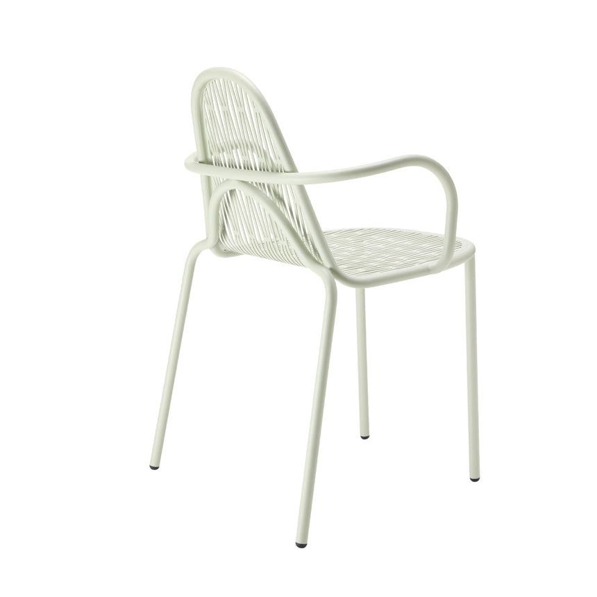 Scaun cu brațe Malvasia SCAB - exterior metal perforat