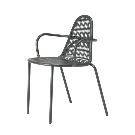 Scaun cu brațe Malvasia SCAB - exterior metal perforat