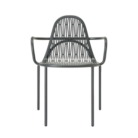 Scaun cu brațe Malvasia SCAB - exterior metal perforat