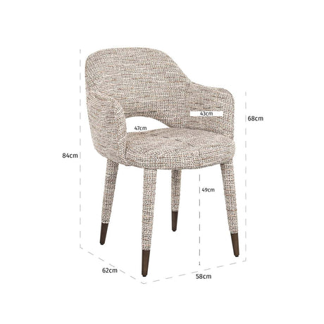 Scaun dining Richmond Donnatella trendy natur