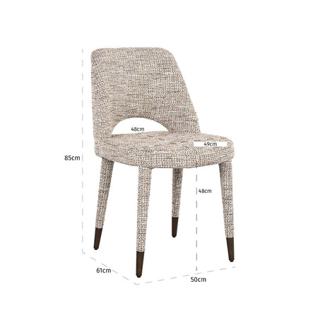 Scaun dining Richmond Cecilia trendy natur (set 2 buc.)