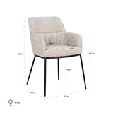 Scaun dining Richmond Bella natur renegade