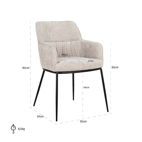 Scaun dining Richmond Bella natur renegade