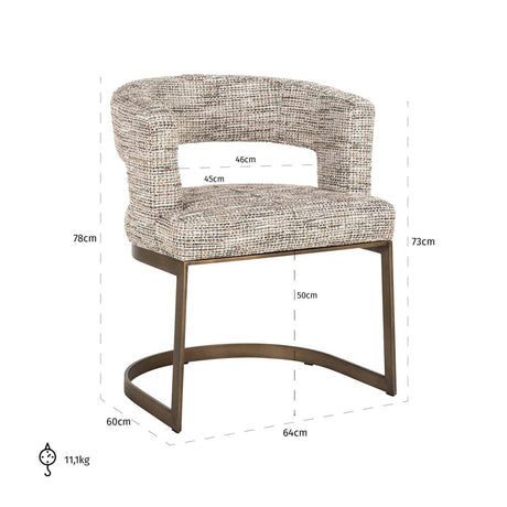Scaun dining Richmond Ellis trendy natur