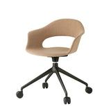 Scaun pivotant Lady B Pop cu rotile – tapițat