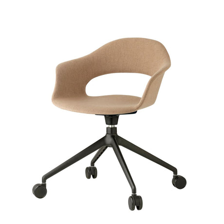 Scaun pivotant Lady B Pop cu rotile – tapițat