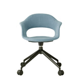 Scaun pivotant Lady B Pop cu rotile – tapițat