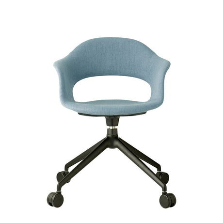 Scaun pivotant Lady B Pop cu rotile – tapițat