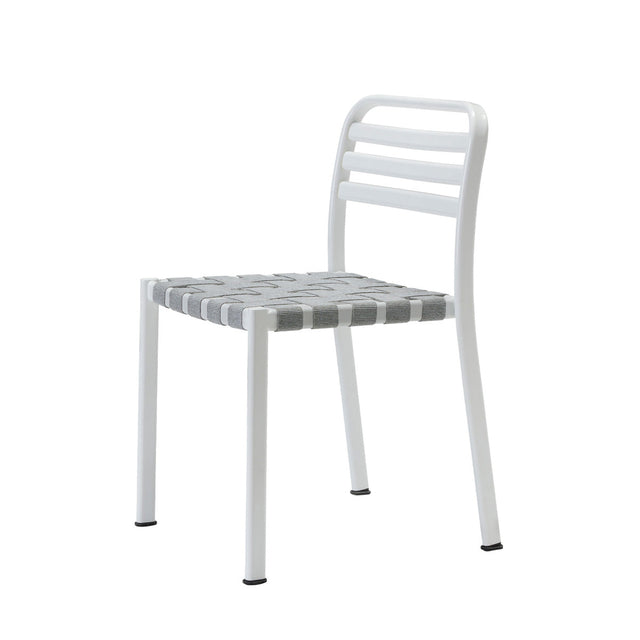 Scaun de terasă Reil Stripes - aluminiu cu benzi elastice