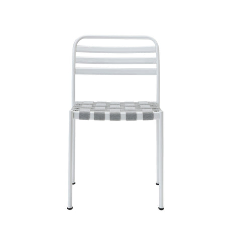 Scaun de terasă Reil Stripes - aluminiu cu benzi elastice