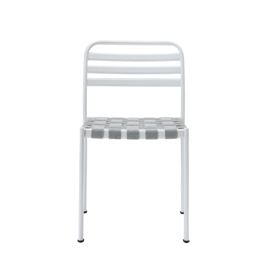 Scaun de terasă Reil Stripes - aluminiu cu benzi elastice