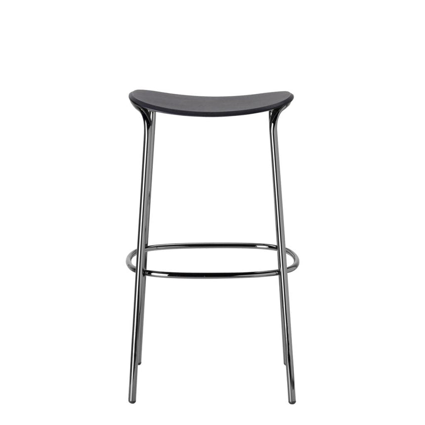 Scaun de bar Trick Wood SCAB cu ședință din lemn