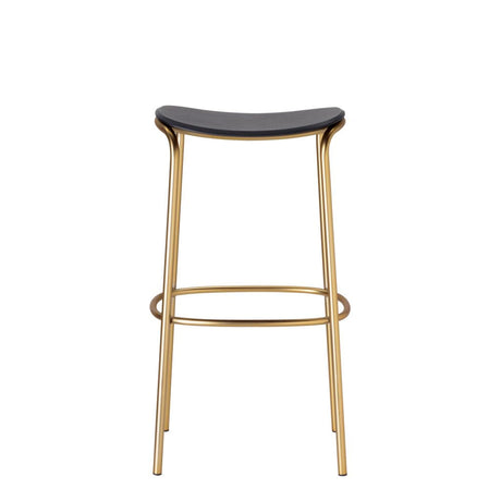 Scaun de bar Trick Wood SCAB cu ședință din lemn