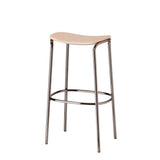 Scaun de bar Trick Wood SCAB cu ședință din lemn