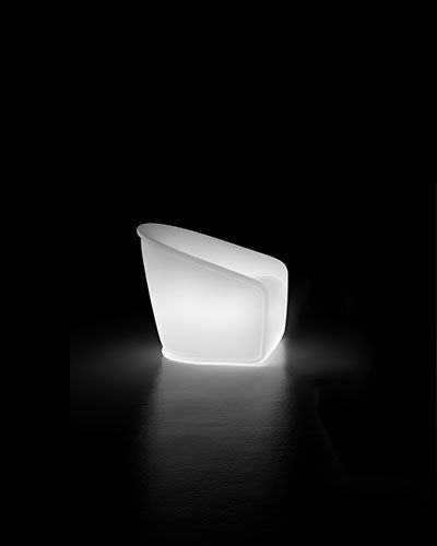 Fotoliu de exterior Settembre – curbat, luminos