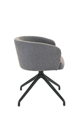 Scaun pivotant Fameg Skip BM-1524 cu brațe – tapițat