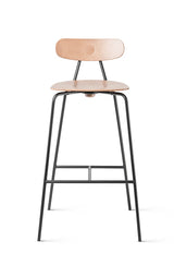 Scaun de bar Fameg Skool BSTM-2121 - cadru metal, lemn
