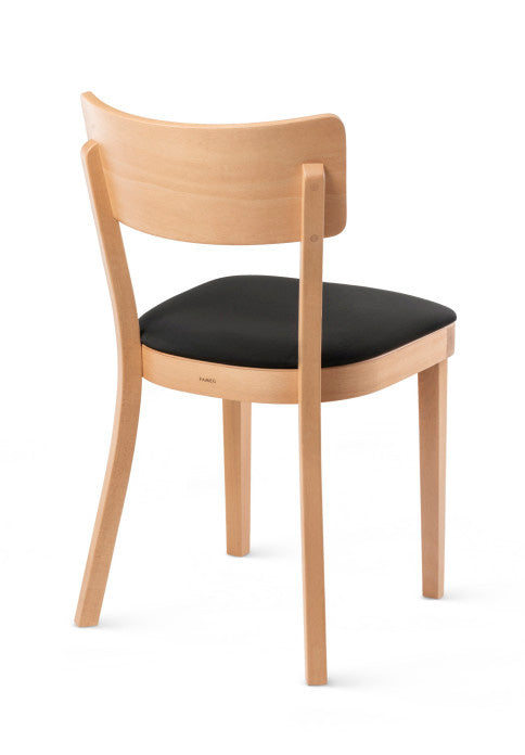 Scaun Fameg Solid A-9449 - șezut tapițat, spătar din lemn