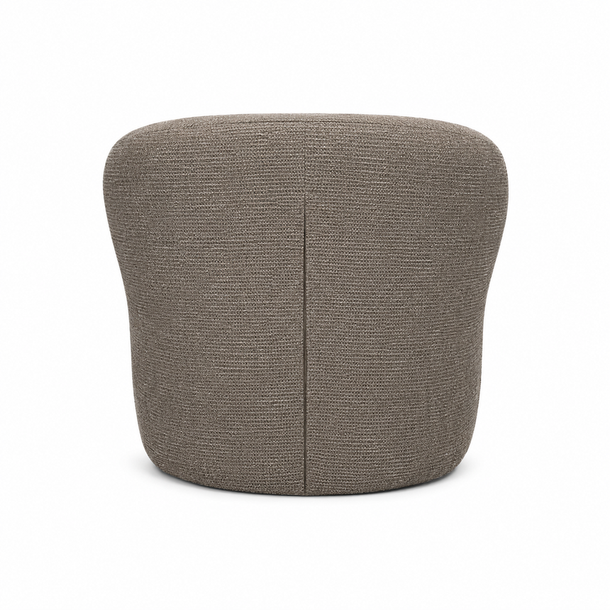 Fotoliu ST Bolla – lounge rotund din bouclé