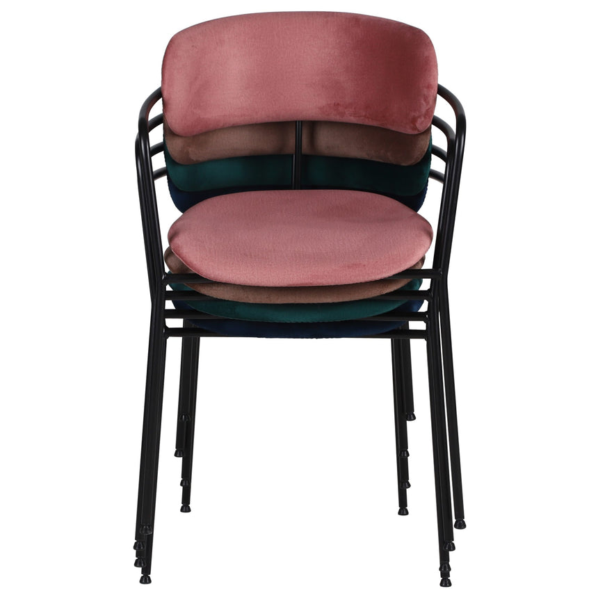 Scaun de dining Olivia, în culoare albastru