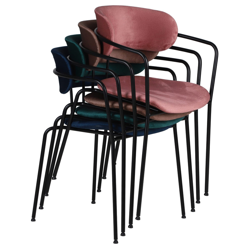 Scaun de dining Olivia, în culoare albastru