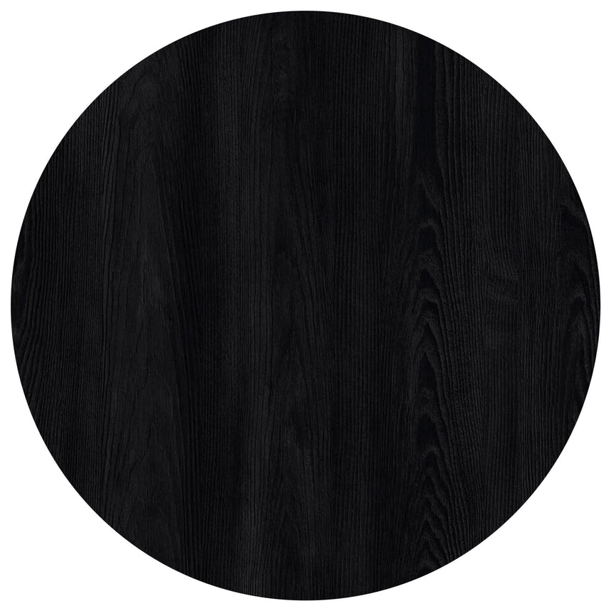 Blat de masă melaminat T608 Shadow Black – negru mat
