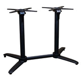 Set masă terasă Tora 5 piese – alb/ocru, 120×70 cm