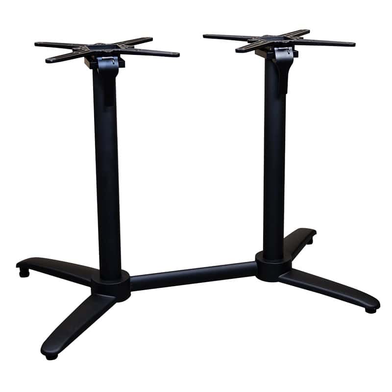 Set masă terasă Tora 5 piese – alb/ocru, 120×70 cm