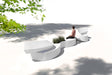 Bancă Twist curbată – exterior, cu iluminare