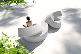 Element modular de ședere Twist – exterior, luminos