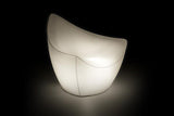 Fotoliu de exterior Vela – formă de velă, luminos