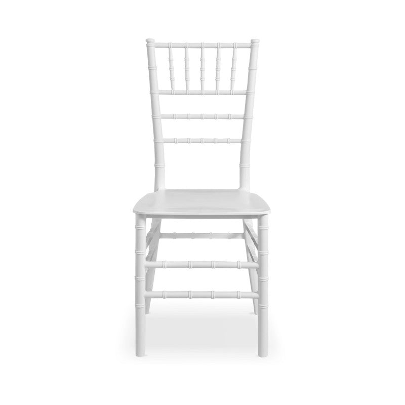 Scaun de nuntă Chiavari Tiffany alb, vedere laterală