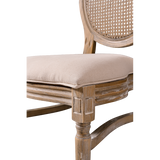 Scaun de nuntă Medalion rustic, vedere laterală