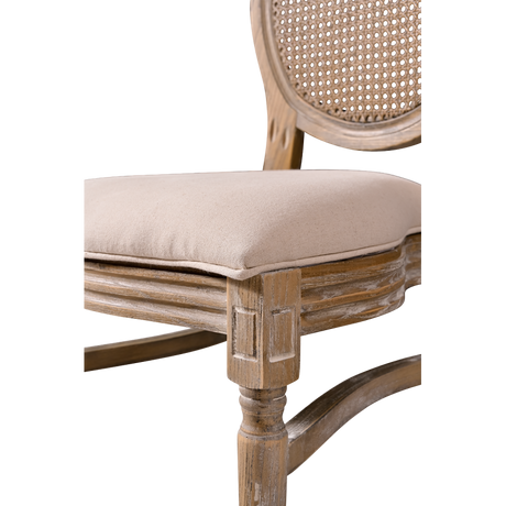 Scaun de nuntă Medalion rustic, vedere laterală