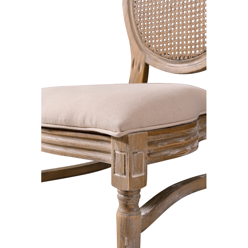 Scaun de nuntă Medalion rustic, vedere laterală