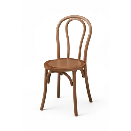 Scaun de nuntă Monet Wood din fag natur, vedere frontală
