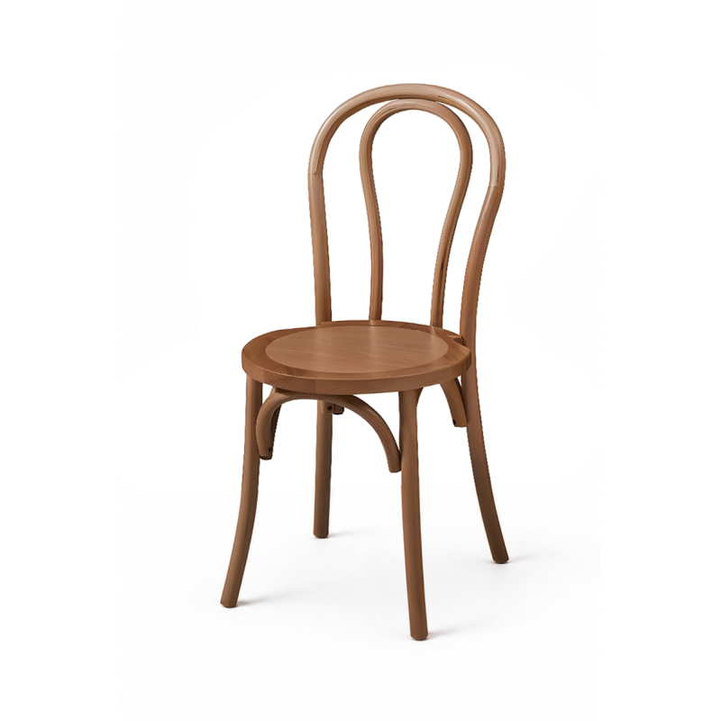 Scaun de nuntă Monet Wood din fag natur, vedere frontală